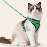 CharmPaws® Explorer Air - Ademend en Verstelbaar Kattenharnas met Looplijn